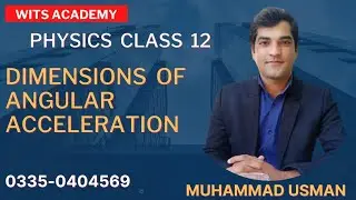 How to find dimensions of angular acceleration