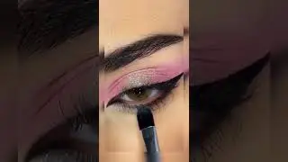 Pinkish glowing eye makeup
