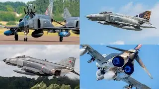 RIAT 2024 Highlights: Spectacular F-4 Phantom Showcase