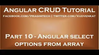 Angular select options from array
