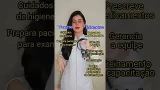 T&eacute;cnico e Enfermeiro (atribui&ccedil;&otilde;es) #enfermagem #curiosidades #reels #shorts