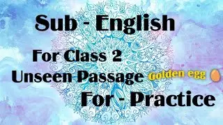 For Class 2 Unseen Passage Short For Practice / Comprehesion/ Grade 2/ St 2/See Description🙏👇👇