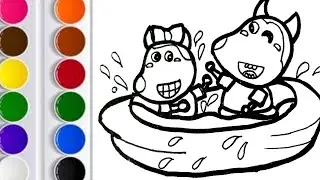 wolfoo,Lucy drawing easy step by step