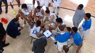 2019 Pac-12 Men's Basketball Tournament: UCLA's Kris Wilkes takes over during a timeout