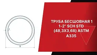 ТРУБА БЕСШОВНАЯ 1 1 2 SCH STD 48,3Х3,68 ASTM A335  ЕВРОПЕЙСКАЯ МЕТАЛЛУРГИЧЕСКАЯ КОМПАНИЯ