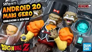 ANDROIDE 20 Maki Gero DBZ SH Figuarts Bandai  Unboxing e Review BR