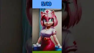 AMAZING AMY ROSE PIXEL ART! 😅🤓 #shorts