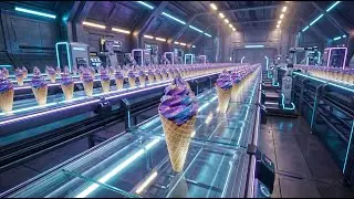Zero-Gravity Ice Cream Kaise Banti Hai? (2050 Future Factory) 🌌🍦