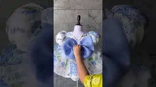 Art or Clothing? ✨ Turning Floral Fabric into a Fairytale Baby girl Dress #babyoutfits