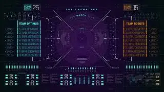 No-copyright || without logo || hud futuristic animation with sound and hacker screen 4k