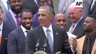 Obama Honors Super Bowl Champion Denver Broncos