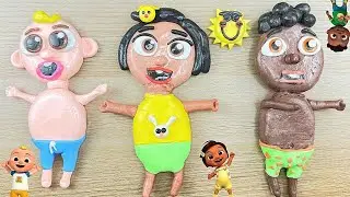 CoComelon Clay Cracking | Summer SprinklerDance | Nina, JJ and Cody