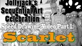 Speed Drawing Video: Scarlet (Jollyjack's Sequential Art Celebration Part 1)