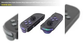 EXtremeRate Green Purple Chameleon Glossy Replacement ABXY Direction Keys SR SL L R ZR ZL Trigger