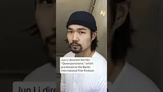 Film director responds to hecklers while reading a speech calling for Palestinian liberation