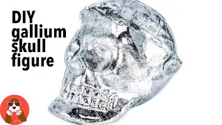 This Gallium Metal is Amazing! DIY GALLIUM Metal Skull | 4K