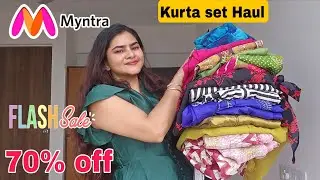HUGE MYNTRA kurta set haul | Partywear/ Dailywear Kurta set | Printed Cotton/ Rayon Kurta sets