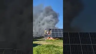 solar panel burning