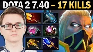 Invoker Pro MID with Meteor and 17 Kills - Gameplay Dota