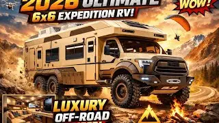 2026 Ultimate 6x6 Overland Expedition RV Truck Luxury Off-Road Camper for Extreme Adventure Travel