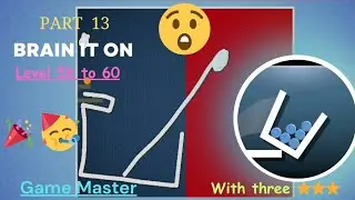 Game Master | brain🧠it on | level 56 to 60🧐| with three⭐️⭐️⭐️ | impossible🥵levels complete✅| part 13