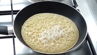 Un Su Ve İrmik Varsa Bu Tarifi Herkes 5 dk.da yapar ÇOK LEZZETLİ PRATİK Meşhur Baghrir Tarifi 😍