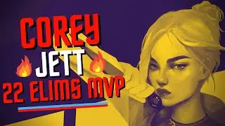 FAZE COREY JETT GAMEPLAY ON ASCENT | 22 ELIMS MVP - VALORANT