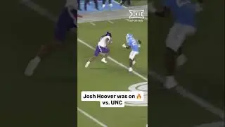 Josh Hoover had himself a NIGHT against UNC #shorts #sports #football #Big12 #TCU #joshhoover #fyp