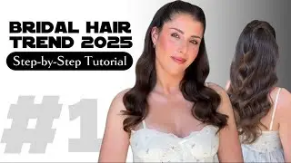Bridal Hair Trend 2025 – Elegant Half-Up Waves | Step-by-Step Tutorial