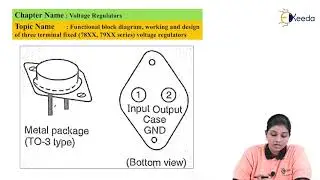 Functional block diagram ,working and design of three terminal fixed 78XX,79XX seriess voltage