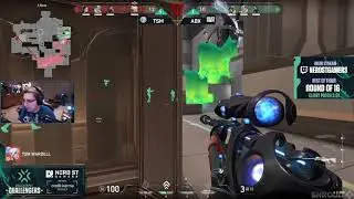 Shroud's reaction to TSM losing easy round against ABX during VCT Event
