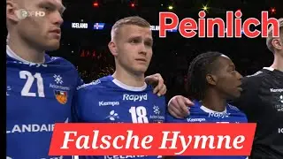 Peinliche Panne - Falsche Nationalhymne bei Handball EM Deutschland gegen Island