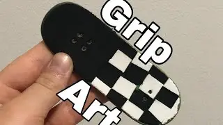 Haciendo grip art de unas vans