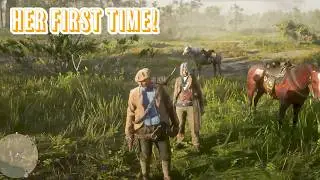 Моя жена впервые сыграла в Red Dead Redemption!
