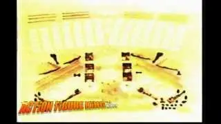 Mego Micronauts Galactic Command Center and Micro Rail City Commercial