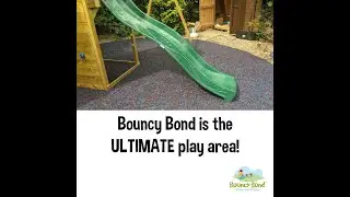 A bonded rubber play area in your garden