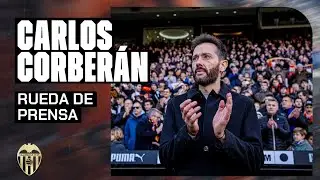 RUEDA DE PRENSA DE CARLOS CORBERÁN POSTERIOR AL VALENCIA CF 3 - 2 RCD ESPANYOL