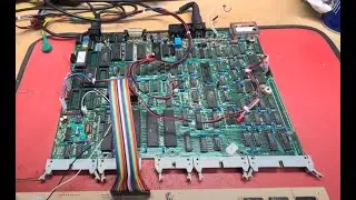 Repair and test of Econet on a BBC B+ motherboard. 