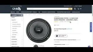 DOWN4SOUND CFXT65 - 6.5 INCH CAR AUDIO SPEAKERS