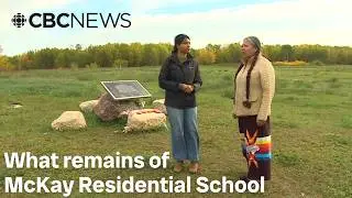What remains of McKay Residential School in northern Manitoba
