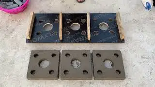 Beautiful Cement Brick Mold design is easy to make from wood and water pipes