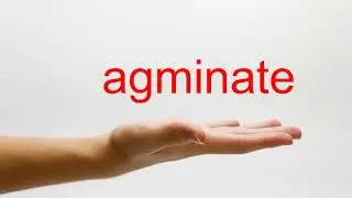 How to Pronounce agminate - American English
