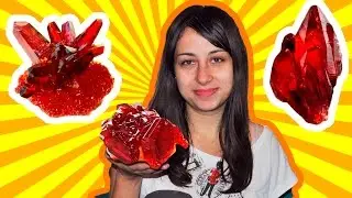 How to grow beautiful Red crystal of salt at home!