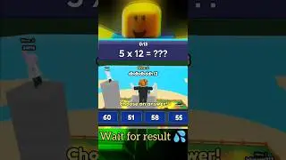 ROBLOX :- MATH TOWER RACE 😱 #roblox #shorts #funny #minecraft