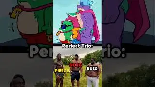 Pierce x Buzz x Doug = Unstoppable Trio #shorts #brawlstars #brawl #bs #supercell