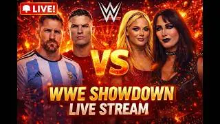 Ronaldo & Meesi VS Liv & Rhea &ndash; LIVE FIGHT 🔥 #WWE2K25 #CR7 #messi