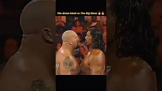 The Great khali vs The Big Show 🔥 🔥 | The Great khali Pushed The Big Show #shorts