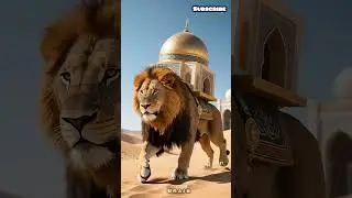 &ldquo;Lion with 3D Madinah Model | Powerful Islamic Realistic Art&rdquo; #youtube #youtuber #shorts