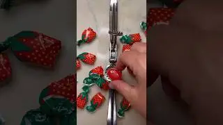 TRUSKAWKOWE CUKIERKI BON BON kontra WYCISKARKA DO CZOSNKU ASMR 🍓 #ananas #asmr #satysfakcjonujący