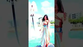 A Girl with Flyboard💥💥🤩 || #viralvideo #travel #youtubeshort #adventure #skysports #viral #flyboard.